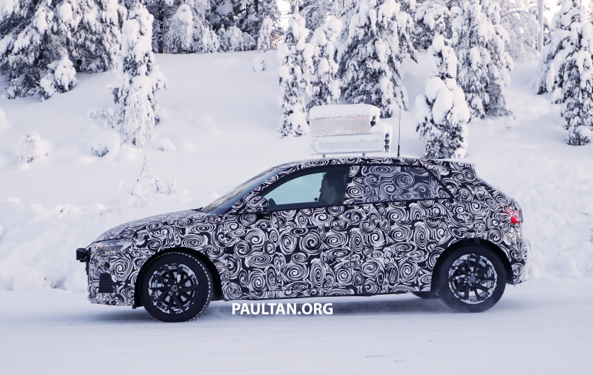 SPYSHOTS: Audi A1 seen testing out in the cold again 758593