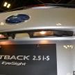Subaru Outback <em>facelift</em> dan XV 2.0 liter dilancarkan di Singapura – penampilan sulung EyeSight di ASEAN