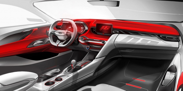 Hyundai Veloster 2019 – bahagian dalam pula ditunjuk