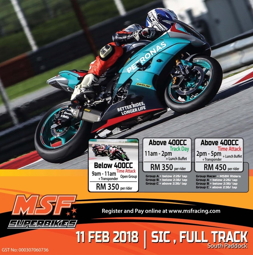 2018 Malaysia Speed Festival (MSF) Superbikes – Trackday and Time Attack on February 11 at Sepang 772195