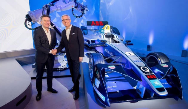 ABB is officially the title and tech partner of Formula E