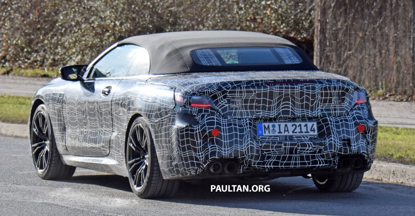 SPYSHOTS: BMW M8 Convertible running road trials 772167