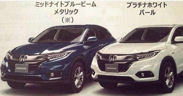 Honda HR-V facelift – first minor change image leaked