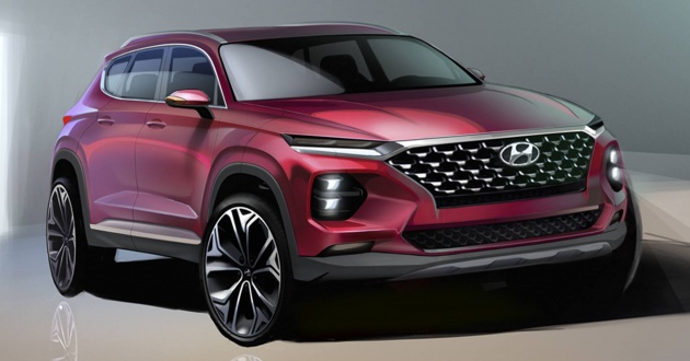 Hyundai Santa Fe – renders of fourth-gen SUV shown