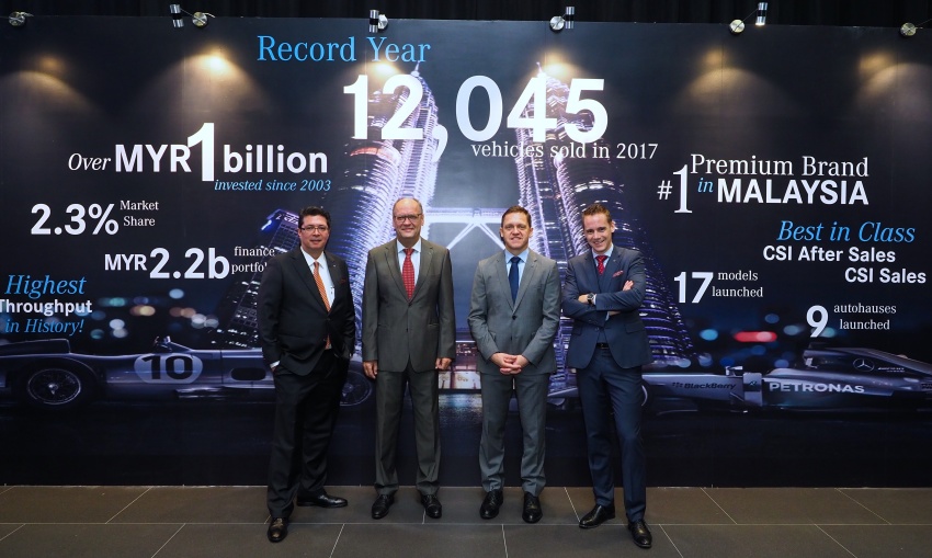 Mercedes-Benz Malaysia ungguli jenama premium bagi 2017 – catat angka jualan tertinggi dengan 12,045 unit 759451