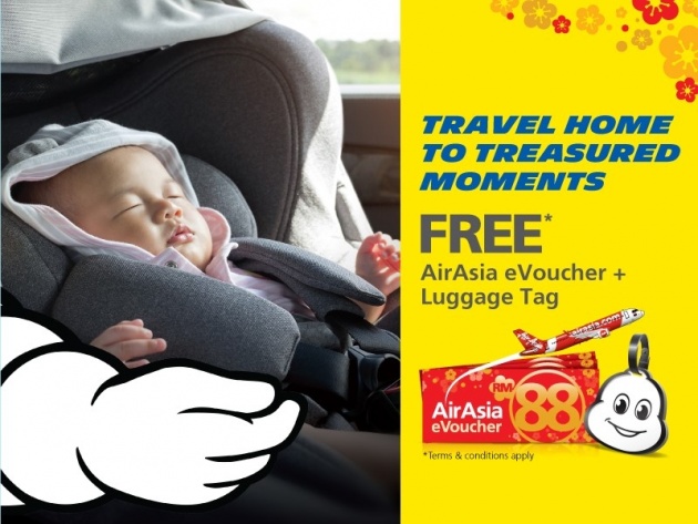 AD: Purchase four new Michelin tyres this CNY and receive a free Air Asia eVoucher worth RM88
