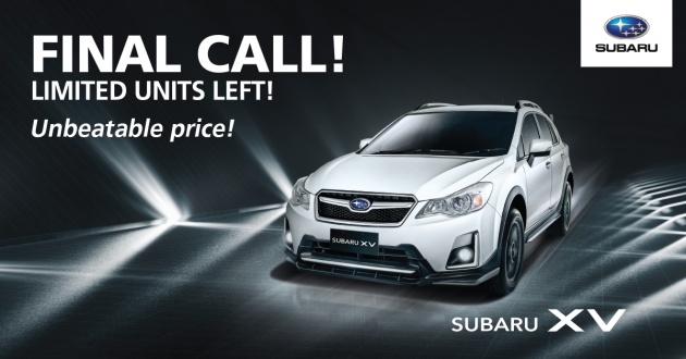 AD: Subaru XV Final Call – units from RM109,968