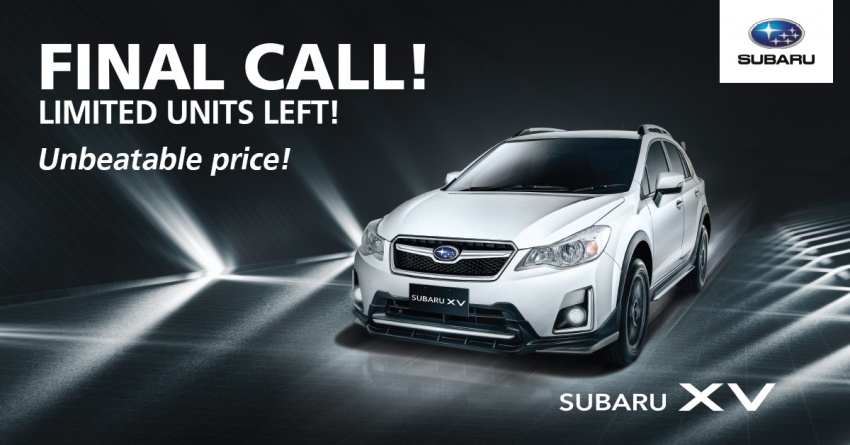 AD: Subaru XV Final Call – units from RM109,968 756274