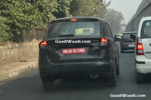 2018 Suzuki Ertiga spotted in India ahead of unveiling