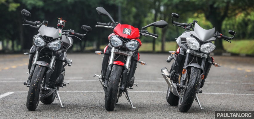 REVIEW: Triumph Street Triple 765RS, 765S and 675R 764076