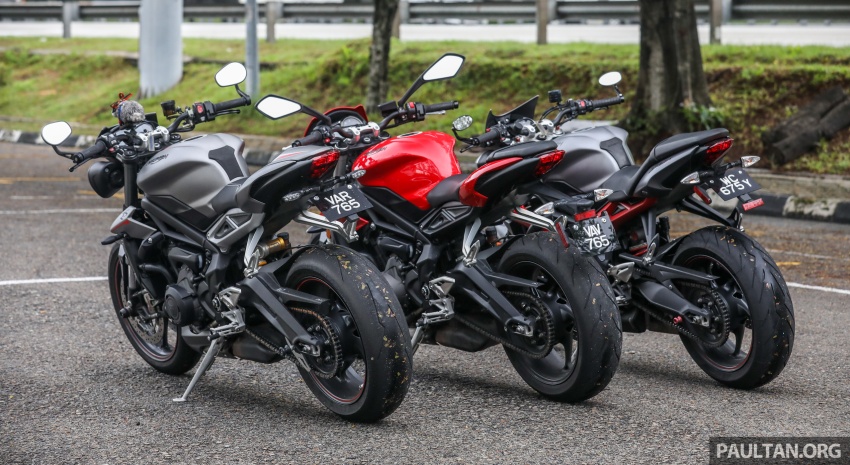 REVIEW: Triumph Street Triple 765RS, 765S and 675R 764071