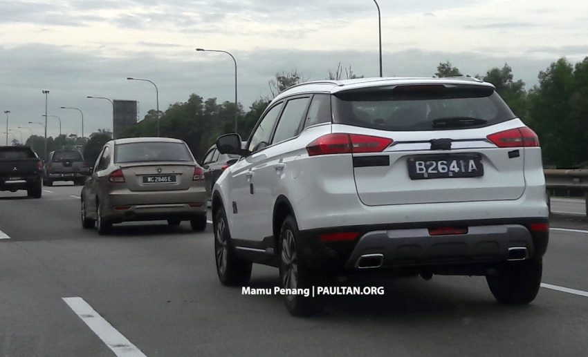 SPIED: Geely Boyue SUV tested in Malaysia by Proton 756814