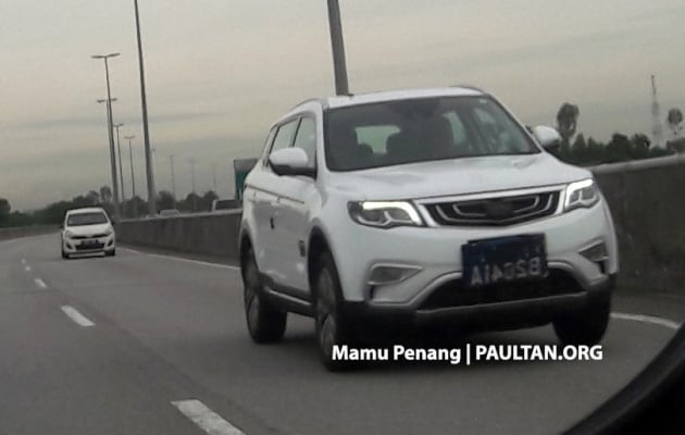 SPIED: Geely Boyue SUV tested in Malaysia by Proton