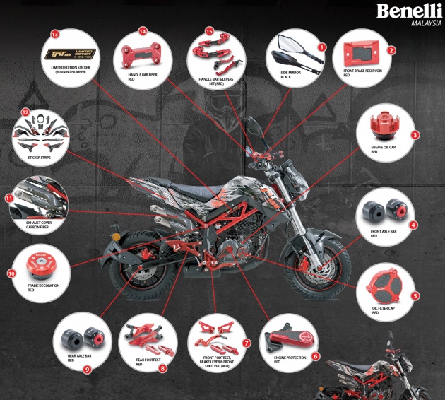 Benelli TNT 135 LE – terhad 1,000 unit, harga RM9,988