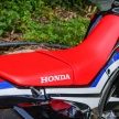 TUNGGANG UJI: Honda CRF250 Rally mampu tunjuk lagak atas jalan <em>offroad</em>, santai atas jalan berturap