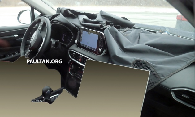 SPIED: First look at new Hyundai Santa Fe’s interior