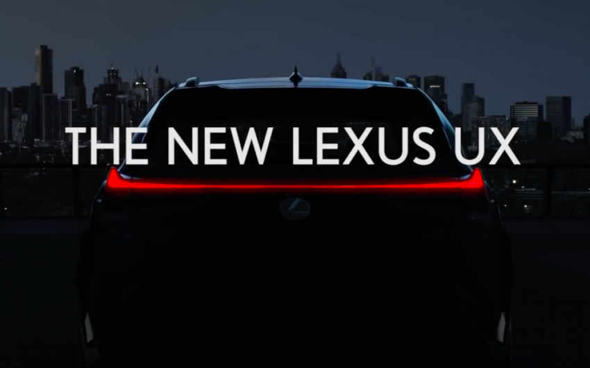 Lexus UX terbaru kini ditunjukkan dalam video rasmi 784095