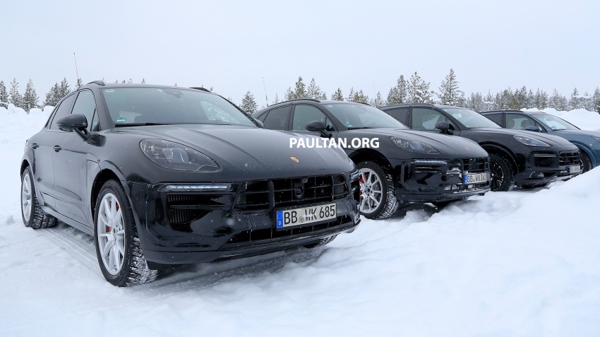 SPYSHOTS: 2019 Porsche Macan facelift in the cold 783581