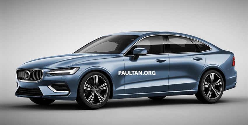 New Volvo S60 sedan rendered based on V60 wagon 782759