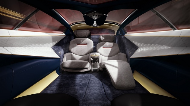 Lagonda Vision Concept debuts – 640 km electric range; carbon-fibre, silk and cashmere interior!