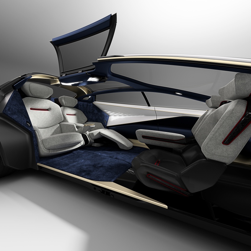 Lagonda Vision Concept debuts – 640 km electric range; carbon-fibre, silk and cashmere interior! 787916