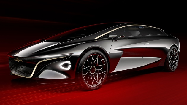 Lagonda Vision Concept debuts – 640 km electric range; carbon-fibre, silk and cashmere interior!