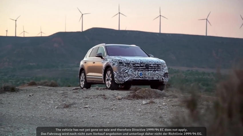 2018 Volkswagen Touareg gets teased in new video 785267
