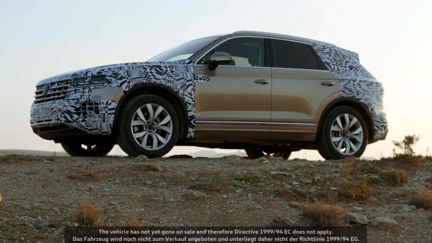 2018 Volkswagen Touareg gets teased in new video 785269