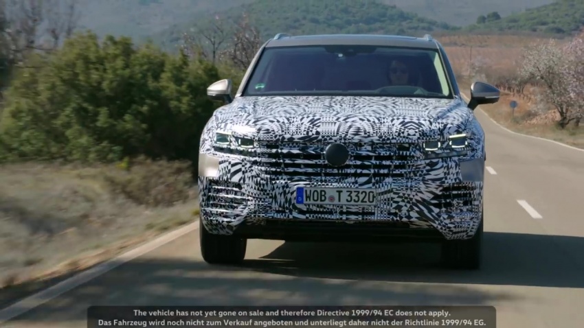 2018 Volkswagen Touareg gets teased in new video 785272