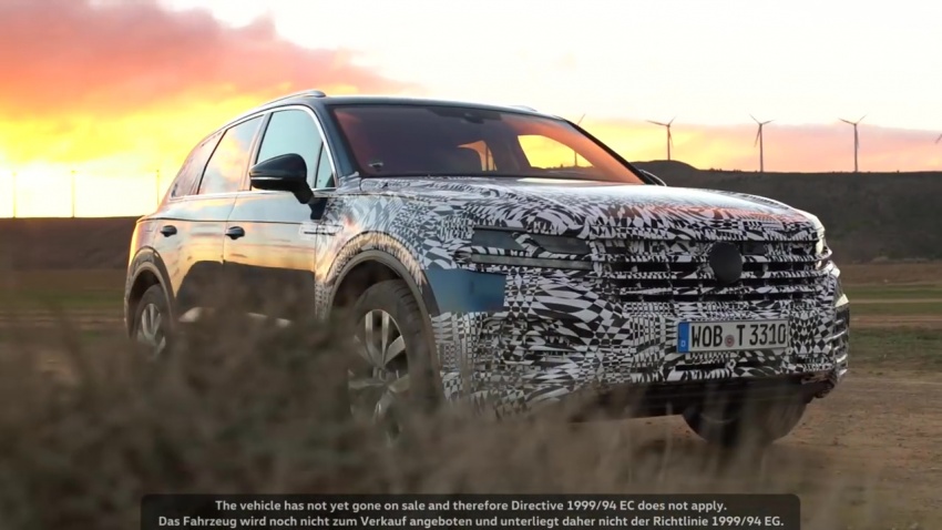 2018 Volkswagen Touareg gets teased in new video 785263