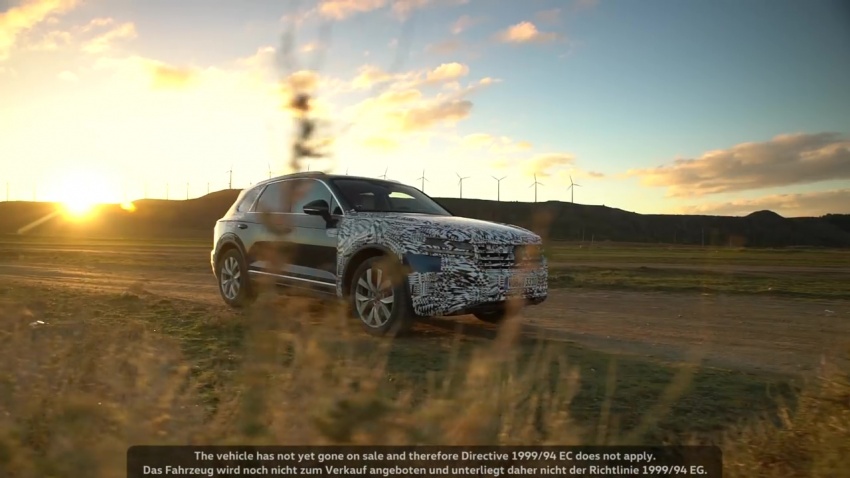 2018 Volkswagen Touareg gets teased in new video 785266