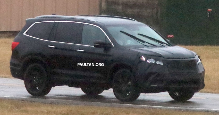 SPIED: 2019 Honda Pilot facelift spotted – eight-seat SUV to get new Insight’s dual-motor hybrid system? 785946