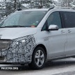 SPIED: Mercedes-Benz V-Class facelift winter testing