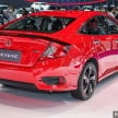 Bangkok 2018: Honda Civic Red Hatchback and Sedan