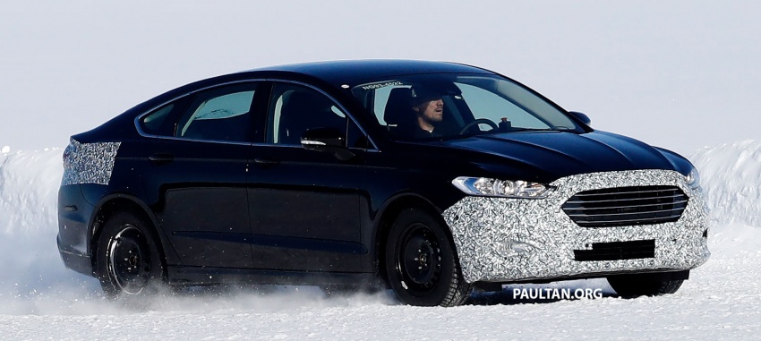 SPIED: Ford Mondeo facelift spotted testing on ice 795849