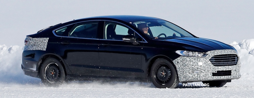 SPIED: Ford Mondeo facelift spotted testing on ice 795850