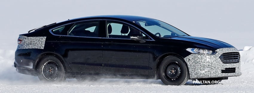 SPIED: Ford Mondeo facelift spotted testing on ice 795851