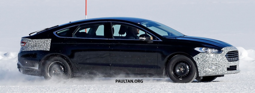 SPIED: Ford Mondeo facelift spotted testing on ice 795852