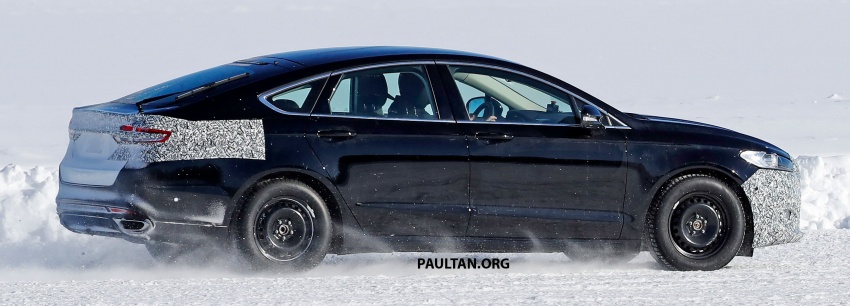 SPIED: Ford Mondeo facelift spotted testing on ice 795854