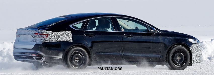 SPIED: Ford Mondeo facelift spotted testing on ice 795855