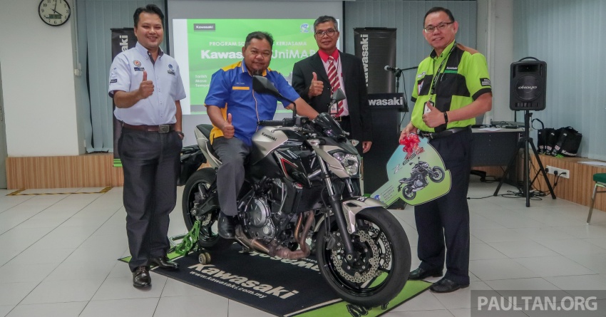 Kawasaki Malaysia hands over Z650 to UniMAP 789448