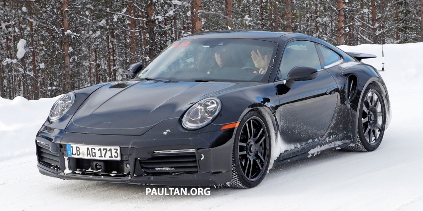 SPIED: 992 Porsche 911 GT3 hiding in Turbo clothes 794090