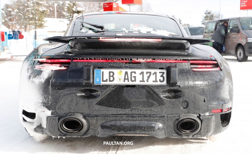 SPIED: 992 Porsche 911 GT3 hiding in Turbo clothes 794101