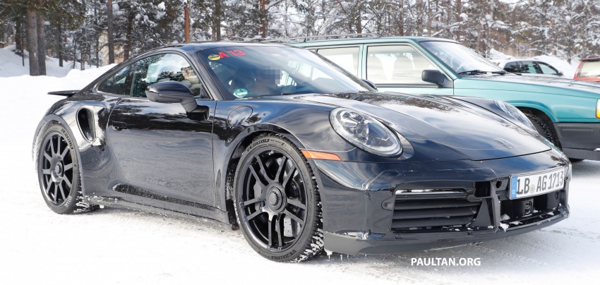 SPIED: 992 Porsche 911 GT3 hiding in Turbo clothes 794103