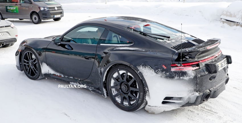 SPIED: 992 Porsche 911 GT3 hiding in Turbo clothes 794105
