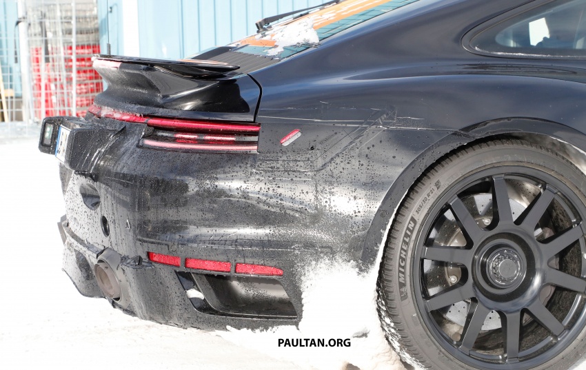 SPIED: 992 Porsche 911 GT3 hiding in Turbo clothes 794108