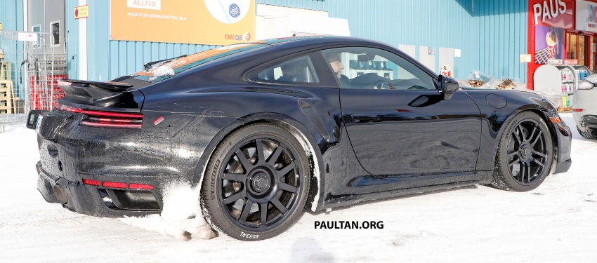 SPIED: 992 Porsche 911 GT3 hiding in Turbo clothes 794119