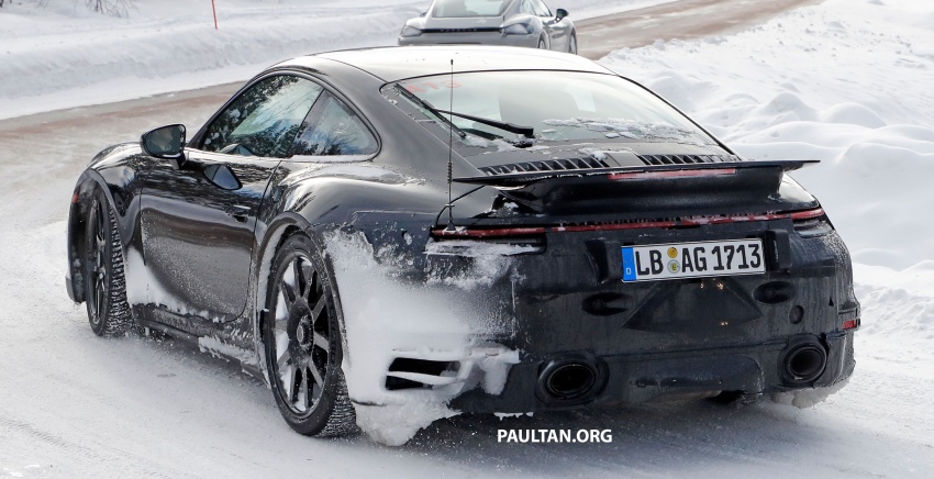 SPIED: 992 Porsche 911 GT3 hiding in Turbo clothes 794095