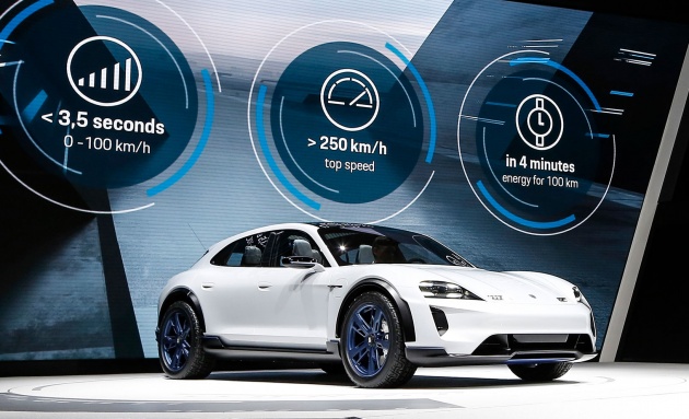 Porsche Mission E Cross Turismo Concept – jacked-up, electric-powered Panamera Sport Turismo