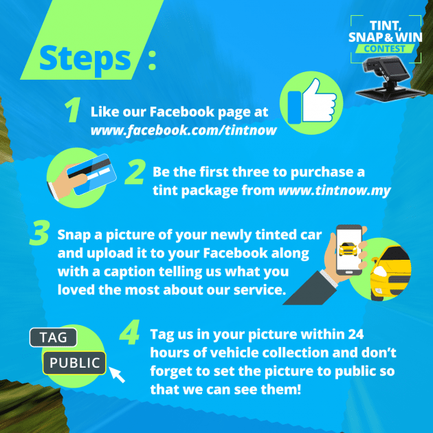 AD: Purchase any tint package on TintNOW.my and stand a chance to win an Eagle i EG-2 dash cam